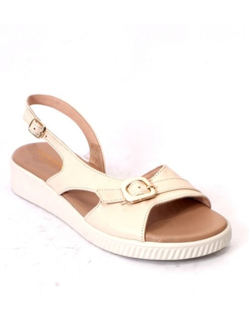 Vernissage 63023 Multicolor Leather Wedge Platform Slides Sandals